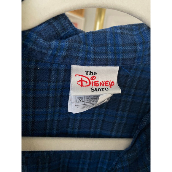 Vintage Disney Store Eeyore Plaid Flannel Nightgown Cozy 90s Y2K Winnie Pooh - Picture 7 of 10